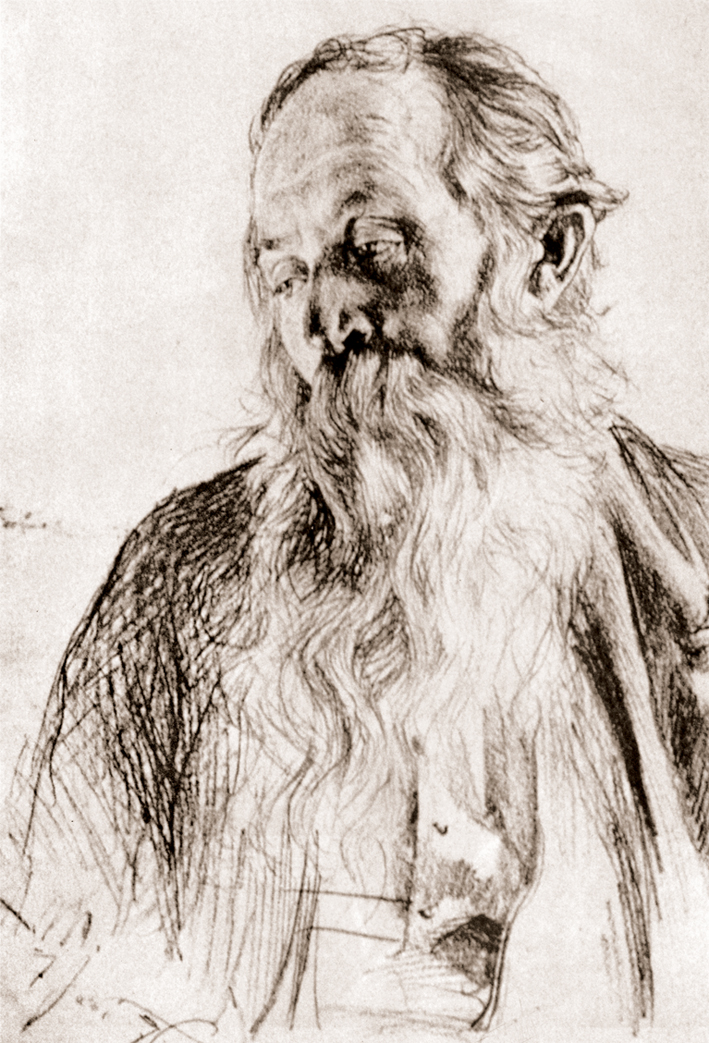  Adolpyh Von Menzel —— 有胡须的老人